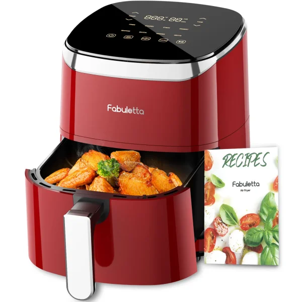 Air Fryer, Fabuletta 4.2QT Air Fryer Oven With 9 Customizable Cooking Programs,Tempered Glass Display, Nonstick Basket - Image 11