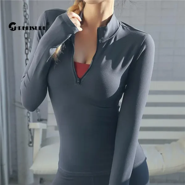 Long Sleeve Yoga Shirts Sport Top Fitness Yoga Top Gym Top Sports Wear For Women Push Up Running Full Sleeve Clothes - Image 7