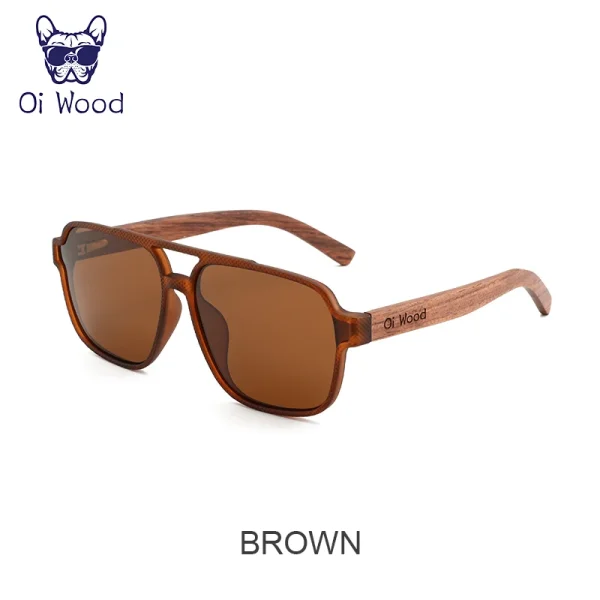 Oi Wood Sunglasses for Men Wood Sun Glasses Man Eyeglasses Polarizing Glasses UVA&B Protection Eyewear ECO-Friendly - Image 10