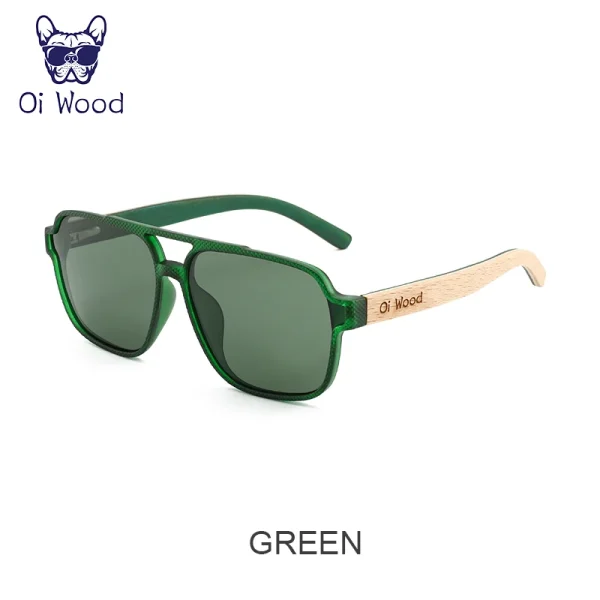 Oi Wood Sunglasses for Men Wood Sun Glasses Man Eyeglasses Polarizing Glasses UVA&B Protection Eyewear ECO-Friendly - Image 8