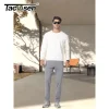 TACVASEN Men's Fleece Lined Track Pants Fall Winter Thermal Warm Jogger Pants Waterproof Workout Casual Drawstring Sweatpants - Image 3