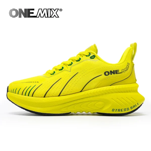 ONEMIX New Cushioning Running Shoes For Men Suitable Heavy Runners Lace Up Sports Women Non-slip Outdoor Athletic Male Sneakers - Image 9