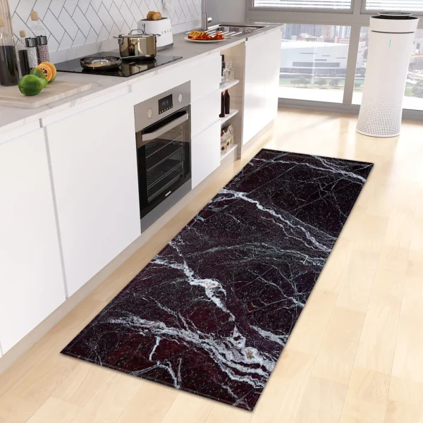 Marble Kitchen Rug Bathroom Entrance Door Mat Bedroom Corridor Non-Slip Long  Living Room Floor  Home Decor - Image 25