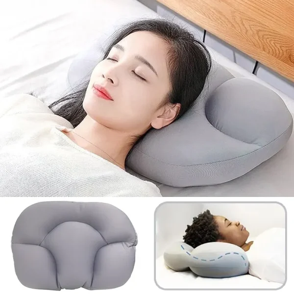 All-round Egg Shaped Cloud Pillow Soft Bed Pillow Nursing Pillow 3D Ergonomic Sleeping Memory Foam Egg Shaped Ergonomic Pillows - Image 3