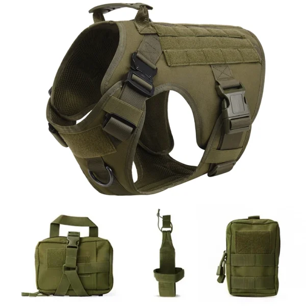 K9 Tactical Military Vest Pet German Shepherd Golden Retriever Tactical  Training Dog Harness and Leash Set For All Breeds Dogs - Image 14