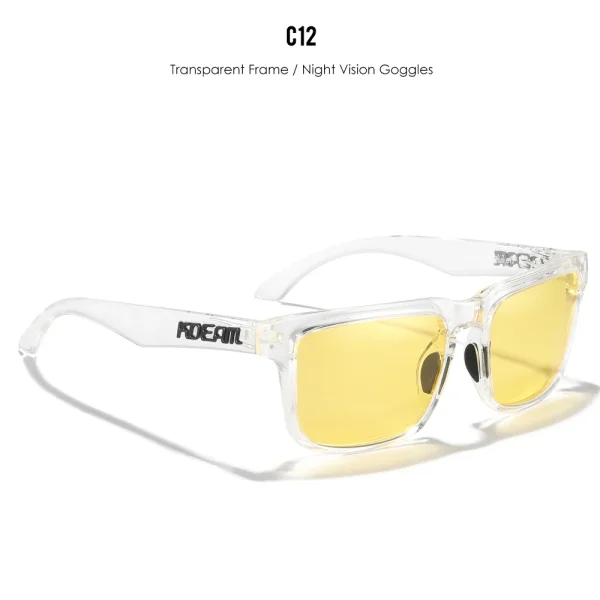 KDEAM Large Size Men's Sunglasses Polarized Photochromic Night Vision Oversized Sun Glasses Fashion Women Shades Width 154mm - Image 13