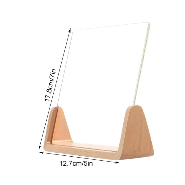 Beech Wood Creative Photo Frame Acrylic U Shape Transparent Frame 13X18 15X20 Desktop Pictures Frame For Home Modern Decoration - Image 10