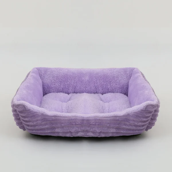 Bed for Dog Cat Pet Square Plush Kennel Medium Small Dog Sofa Bed Cushion Pet Calming Dog Bed House Pet Supplies Accessories - Image 16