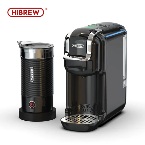HiBREW 5 in 1 Multiple Capsule Coffee Machine Hot/Cold DG Cappuccino Nes Small Capsule ESE Pod Ground Coffee Cafeteria 20Bar H2B - Image 10