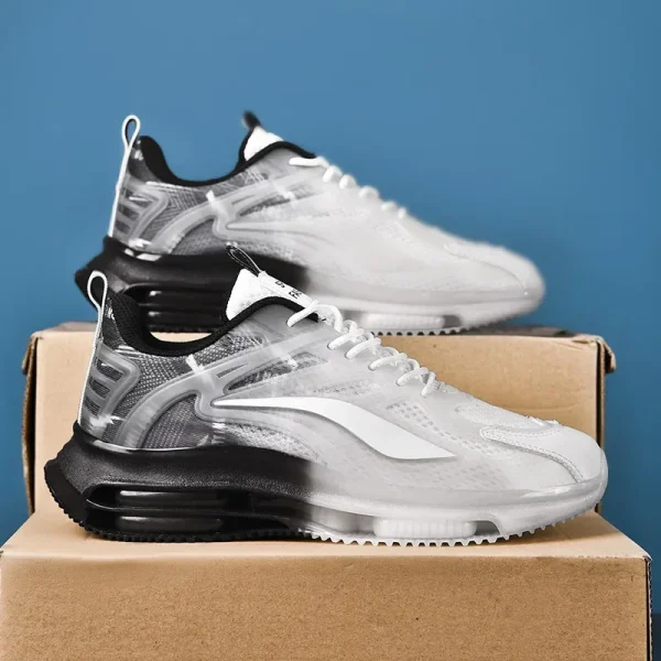 New men's casual running air cushion with shock absorption and height increase, sports dad summer trendy shoes - Image 6