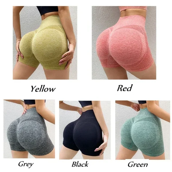 New Women Yoga Shorts High Waist Workout Shorts Fitness Yoga Lift Butt Fitness Ladies Yoga Gym Running Short Pants Sportswear - Image 6