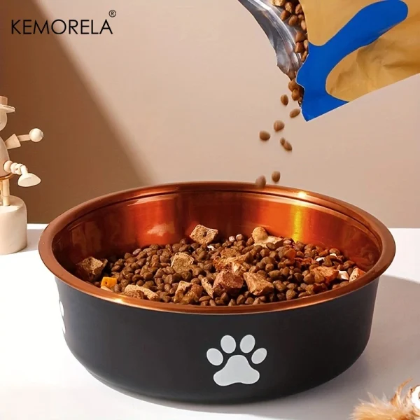Anti-Slip Dog Bowls Small Medium And Large Dog Feeding Bowls And Water Fountains Stainless Steel Pet Feeders Pet Dog Accessories - Image 3